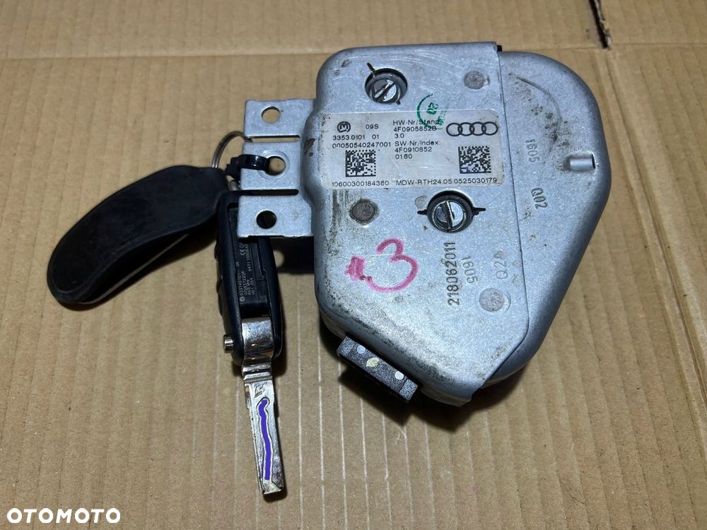 AUDI A6 C6 RYGIEL BLOKADA KIEROWNICY KLUCZYK 4F0905852B - 4