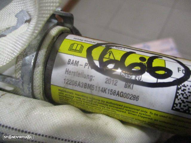 Airbag Cortina 1B6291601 BM5114K158AG FORD FOCUS  3 FASE 1 2012 1.6 Tdci 95CV 5P BRANCO ESQ - 4