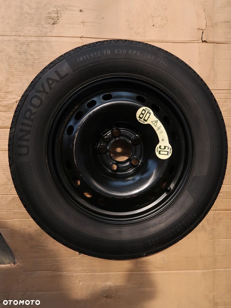 Koło zapasowe Dojazdowe Jeep Compas Fiat Alfa Opel 5x110 16'' - 1