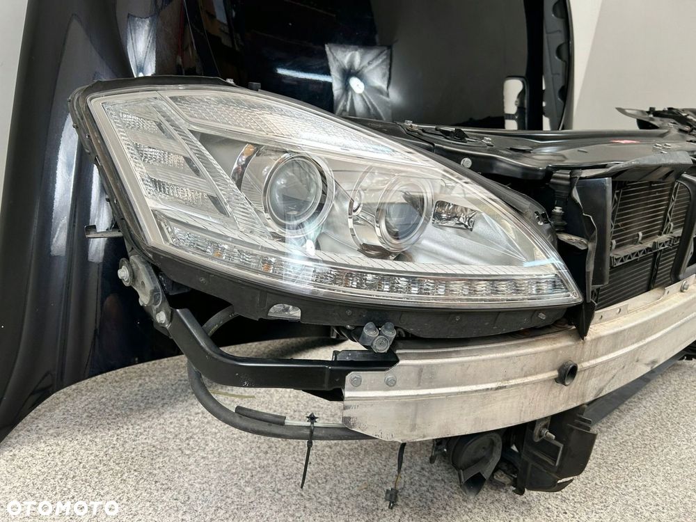 MERCEDES S W221 LIFT AMG ZDERZAK PAS LAMPY BI XENON CHŁODNICE BŁOTNIKI - 5