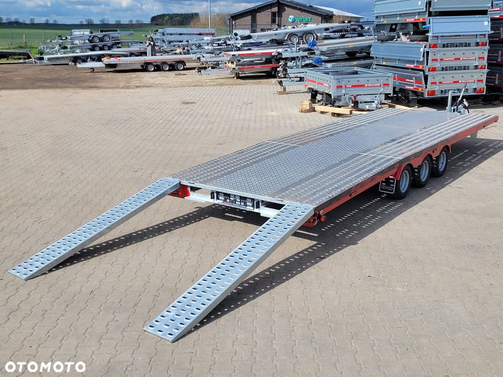 TA-NO DOSTAWA! Laweta Scorpio 600x210cm Przyczepa trzyosiowa z podłogą aluminiową! Koła 10” Kąt najazdu 12° Idealna do przewozu busa, samochodu! DMC 3500kg - 8