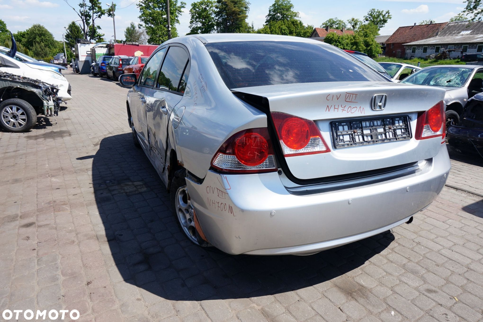 HONDA CIVIC VIII SEDAN 2006 NH700M 1.8 16V R18A2 140KM PHE40 SREBRNY na części - 3