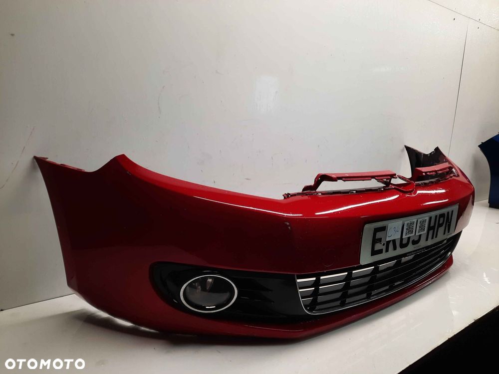 ^ ZDERZAK PRZÓD PRZEDNI VW VOLKSWAGEN GOLF 6 VI LY3D CZERWONY HALOGENY - 4