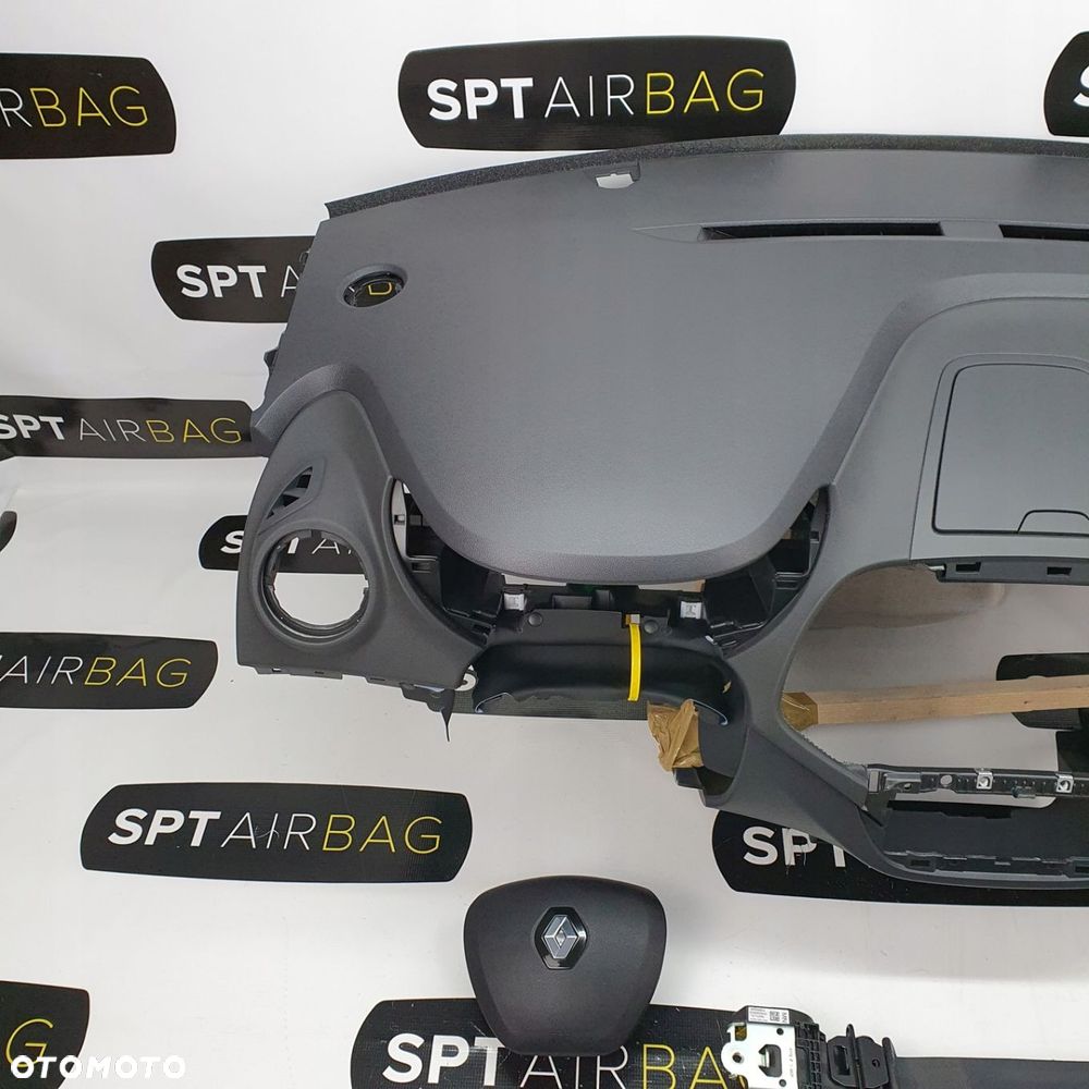 RENAULT CAPTUR I LIFT DESKA ROZDZIELCZA KONSOLA KOKPIT PULPIT PODUSZKI AIRBAG AIR BAG PASY KIT SET - 2