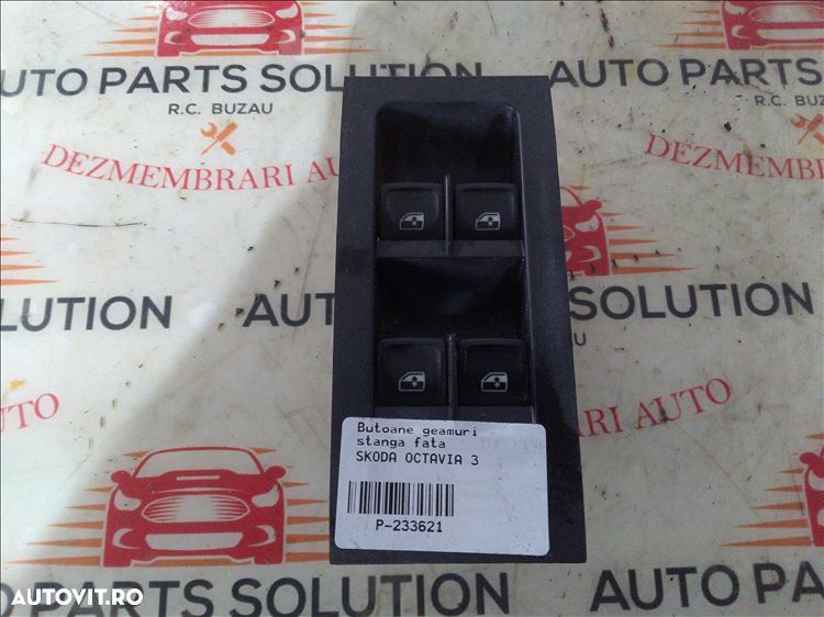 butoane geamuri stanga fata skoda octavia 3 - 1