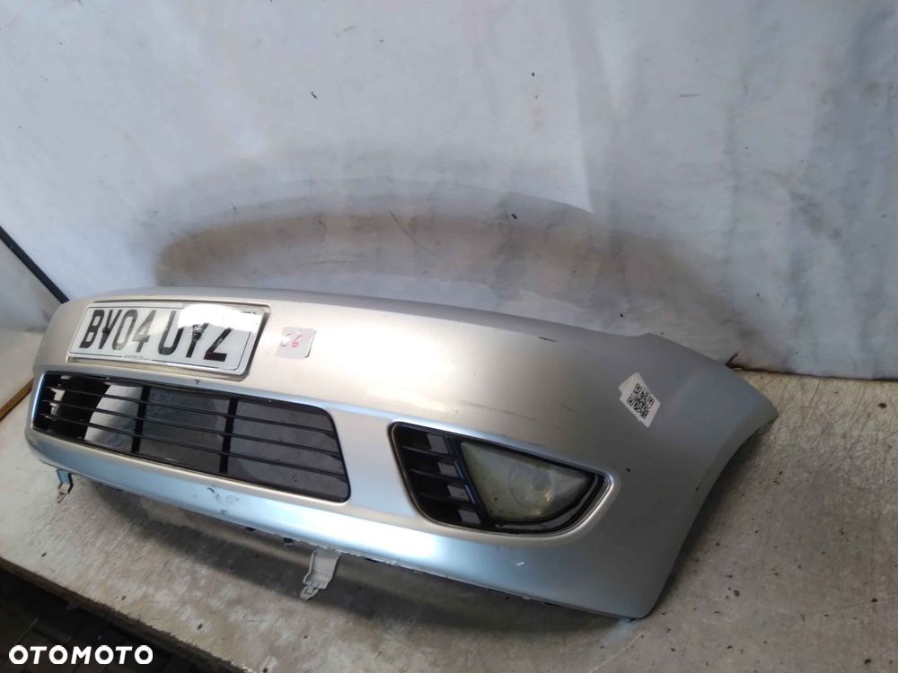 @ ZDERZAK PRZÓD PRZEDNI FORD FIESTA MK.6 6 VI 62 SREBRNY HALOGEN - 2