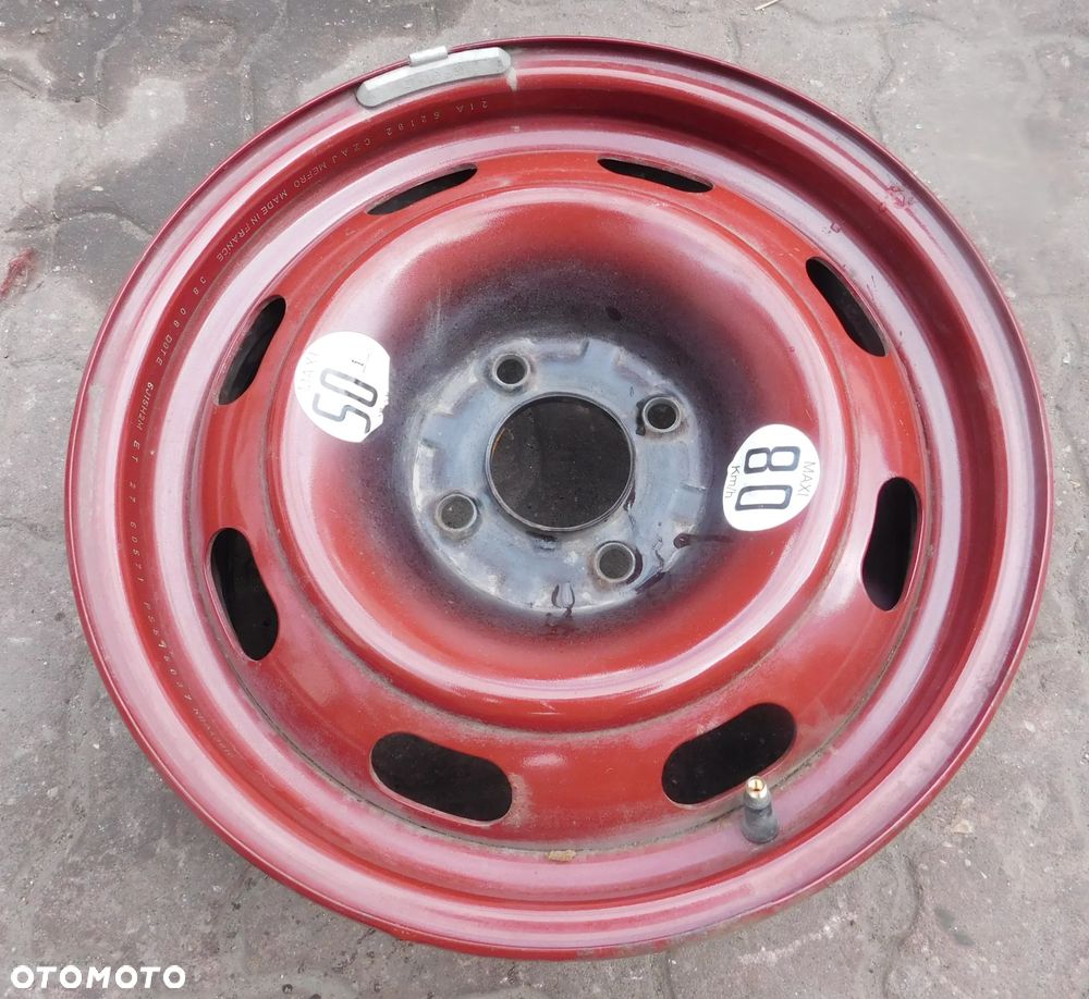 felga stalowa PEUGEOT PARTNER CITROEN BERLINGO C3 C4 6Jx15 ET27 - 1