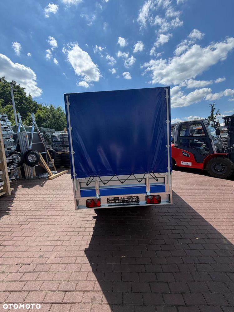 Inny Przyczepa Vesta 30HDA Hochlader DMC 750 kg 301x150x38 2 osie ze stelażem i plandeką H120 spawana rama koła pod spodem - 5
