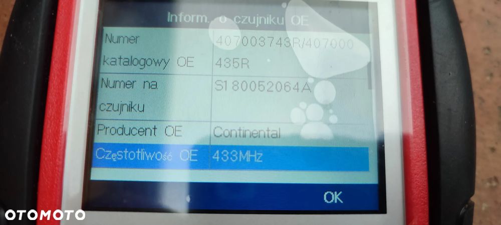 Czujniki Ciśnienia Kół Oryg. Renault Megane III Scenic III Zoe 407003743R-C  407003743R Bdb - 14