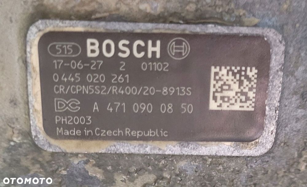 POMPA WTRYSKOWA WYSOKIEGO CIŚNIENIA MERCEDES ACTROS MP4 A4710900850 - 2