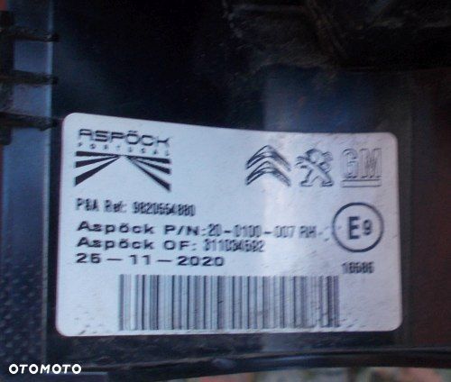 TOYOTA PROACE CITY OPEL COMBO BERLINGO 19+ PRAWA TYLNA LAMPA ORYGINAŁ - 4