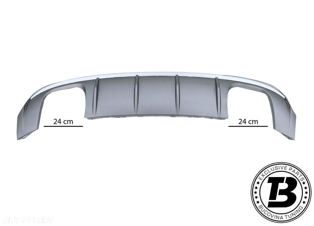 Difuzor Bara Spate cu Ornamente compatibil cu Audi A3 8V RS3 Design - 8