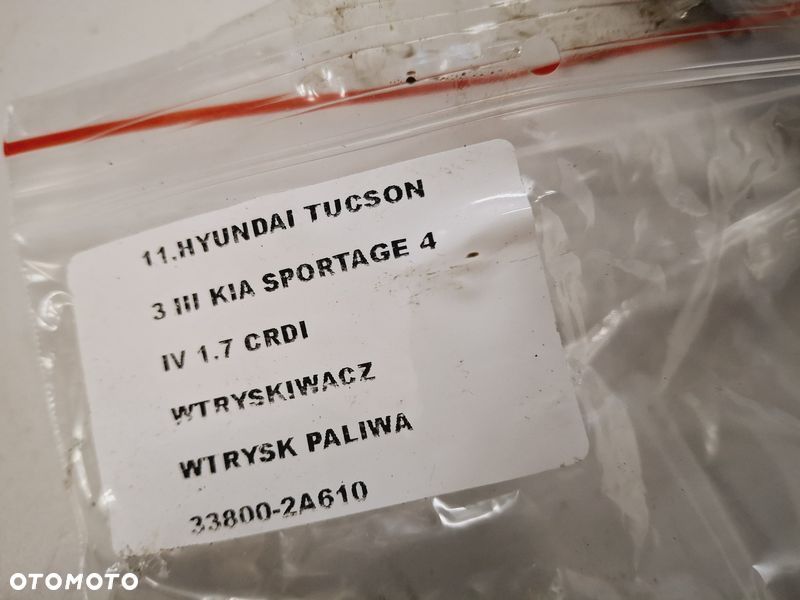 hyundai tucson iii 3 sportage iii 3 1.7 crdi wtryskiwacz paliwa 33800-2a610 - 4