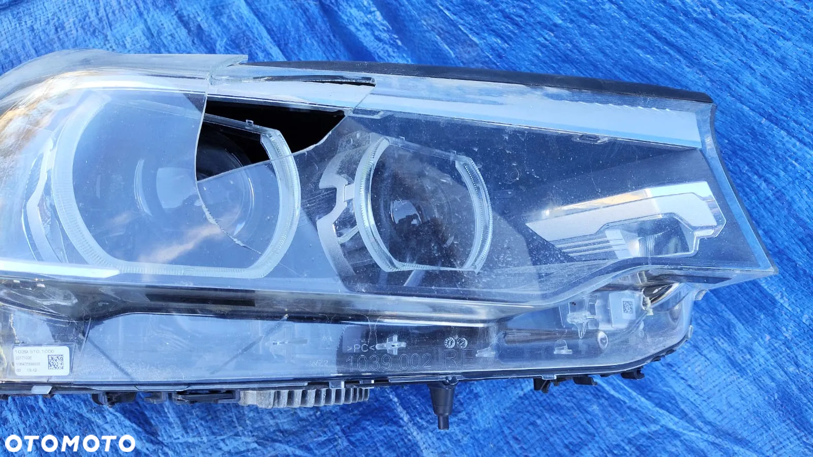 REFLEKTOR LAMPA PRAWY PRZÓD FULL LED DOŚWIETLENIE ZAKRĘTÓW 7439208 BMW 5 G30 G31 USA - 3