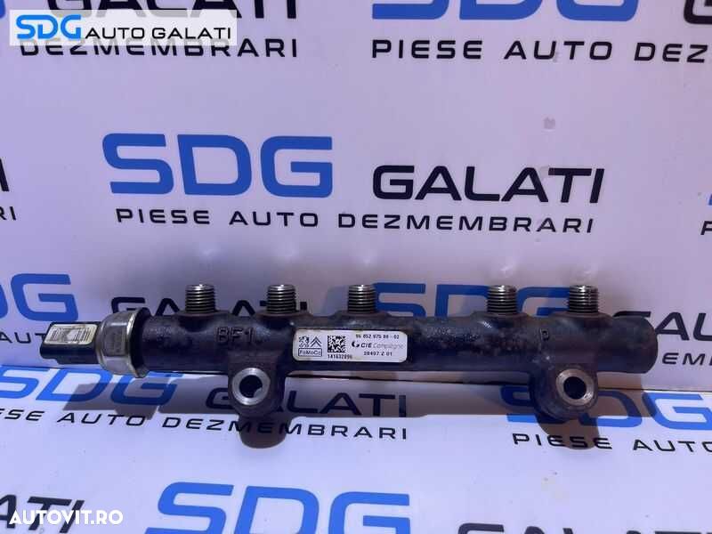 Rampa Presiune Injectoare cu Senzor Regulator Peugeot Partner 1.6 HDI 2007 - 2017 Cod 9685297580 9670076780[S0286] - 1