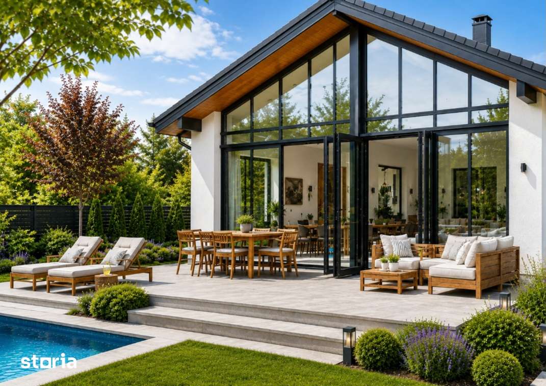 Casa nouă modernă pe un nivel, 130mp,teren 700 în LIVEZENI - Imagine principală: 3/20