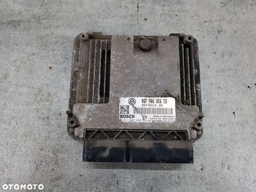 KOMPUTER, STEROWNIK SKODA OCTAVIA II 06F906056ER  0261S02260 2.0 FSI - 1