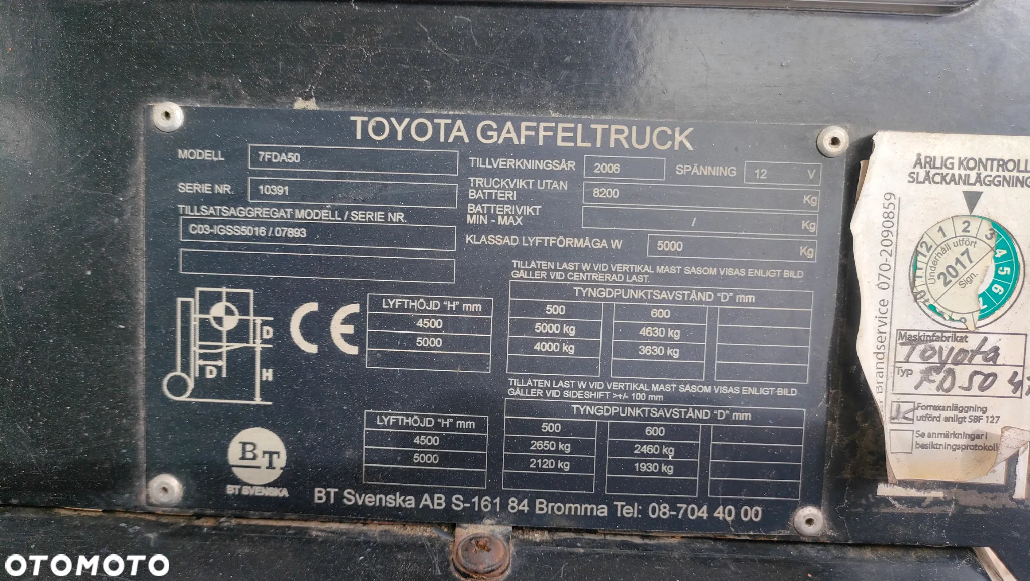 Toyota 7FDA50 - 13
