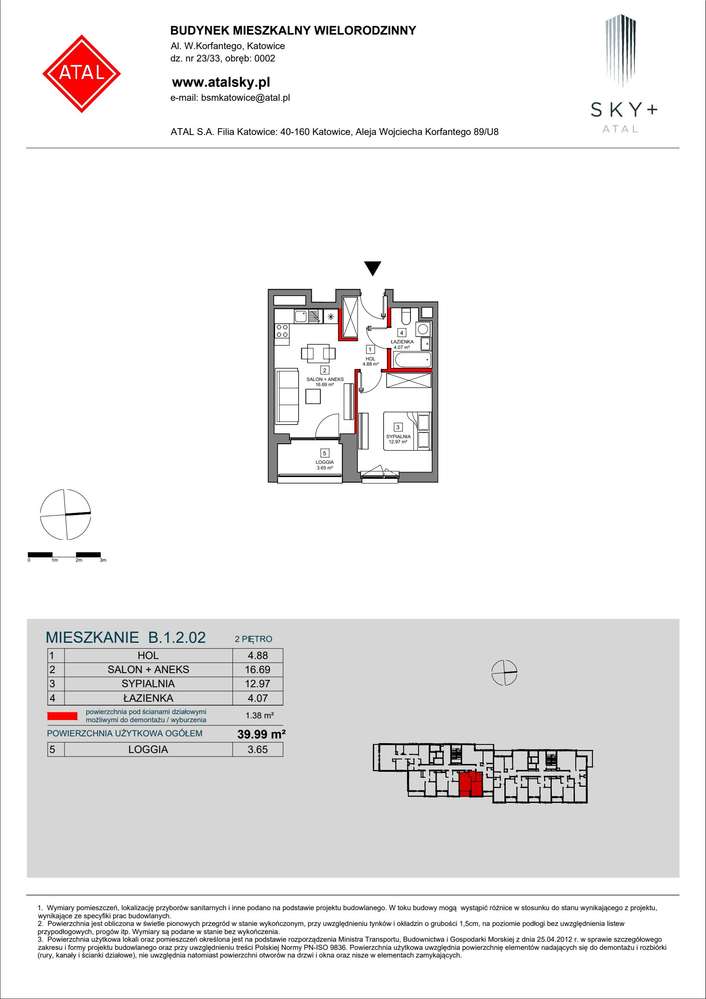 2-pokojowe mieszkanie 39m2 + loggia Bez Prowizji - Pełny obrazek: 2/24