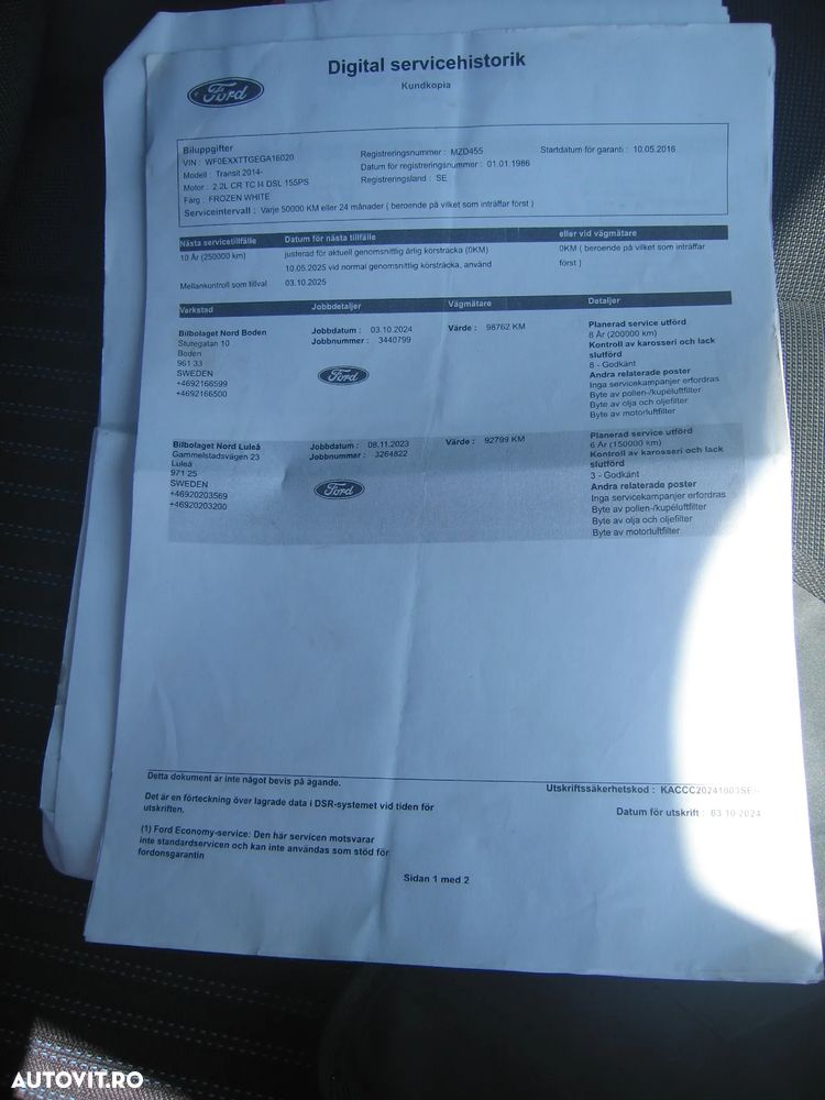 Ford TRANSIT . 6 Loc. PLATFORMĂ MIXTĂ . AC - 22