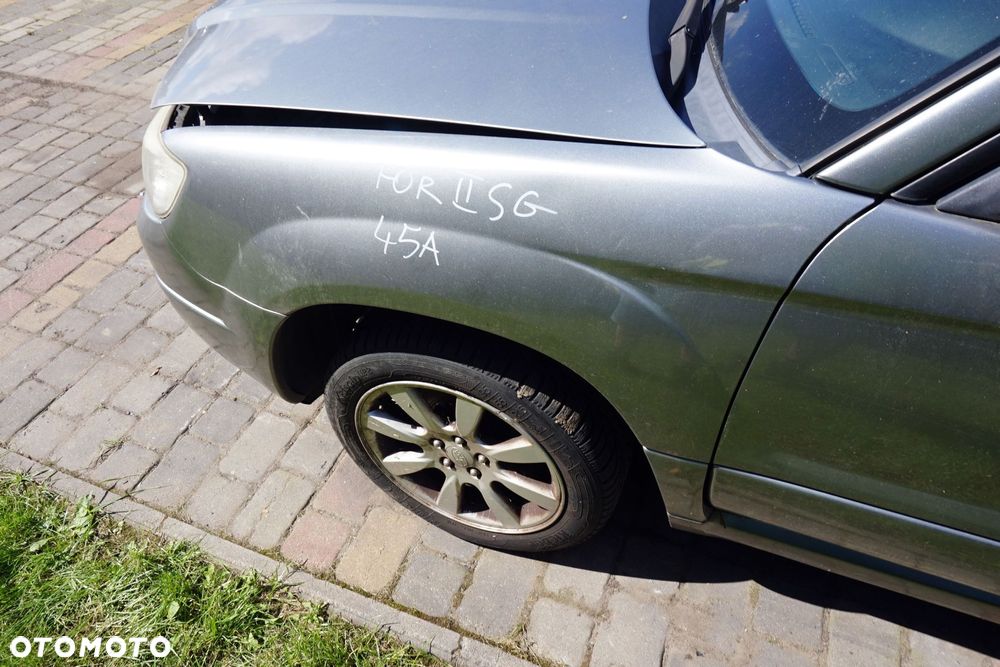 MASKA ZDERZAK BŁOTNIKI LAMPY FORESTER II SG LIFT 45A  SUBARU 2006-2008 SZARY PRZÓD KOMPLETNY - 27