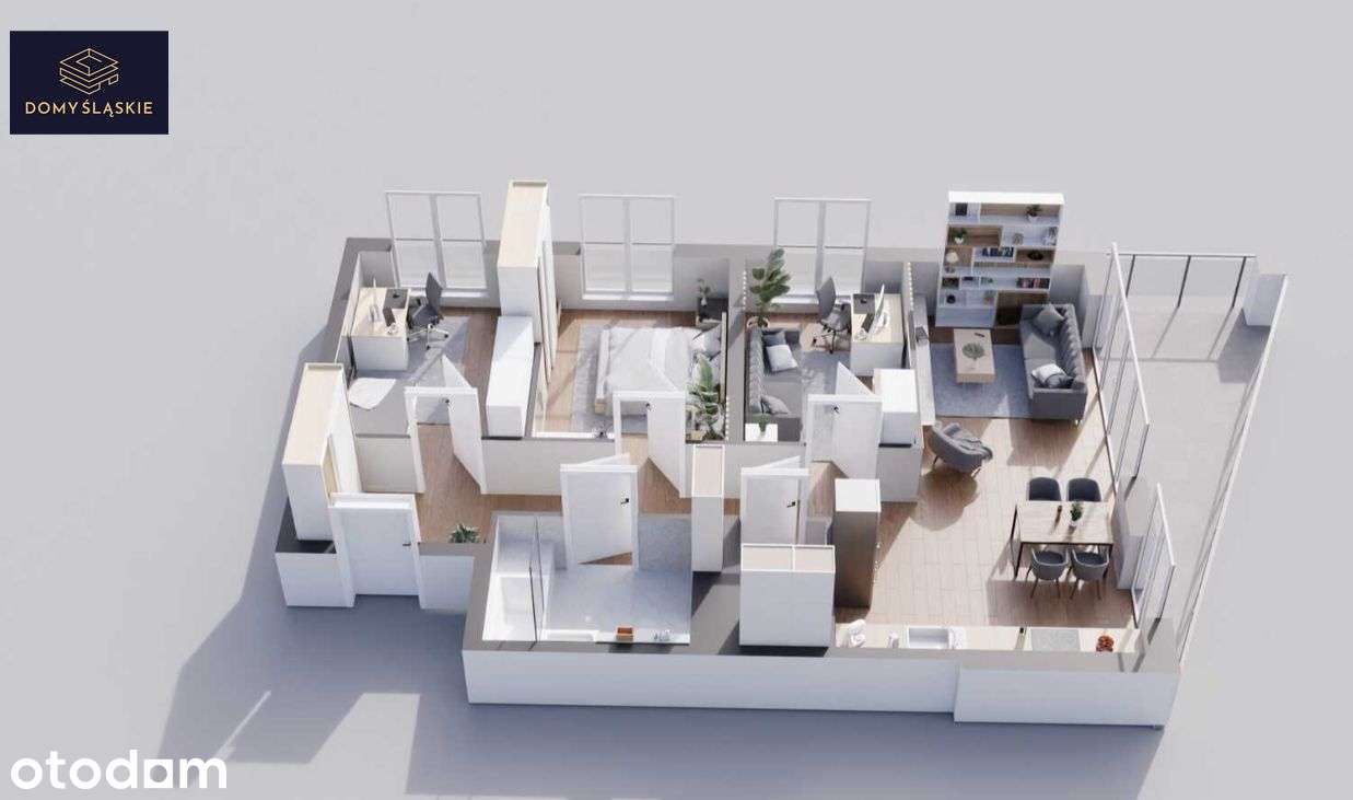 B23 - 4 pokoje + pom.gosp + balkon