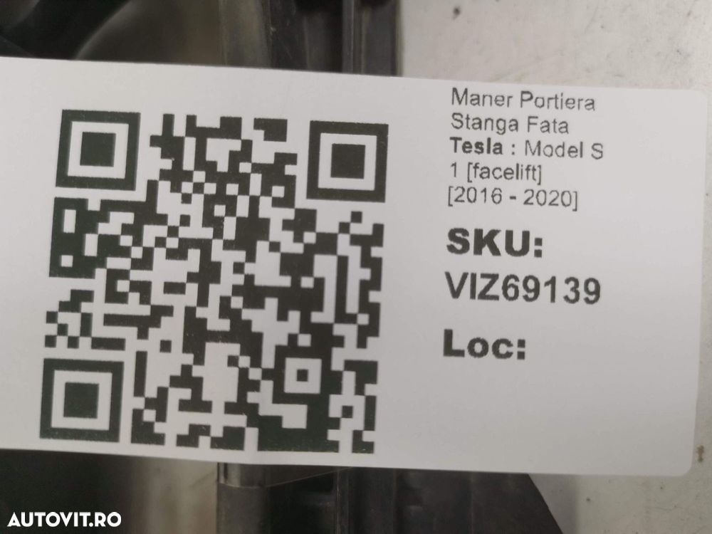 Maner Portiera Stanga Fata Tesla  Model S 1 [facelift] 2016 2017 2018 - 4