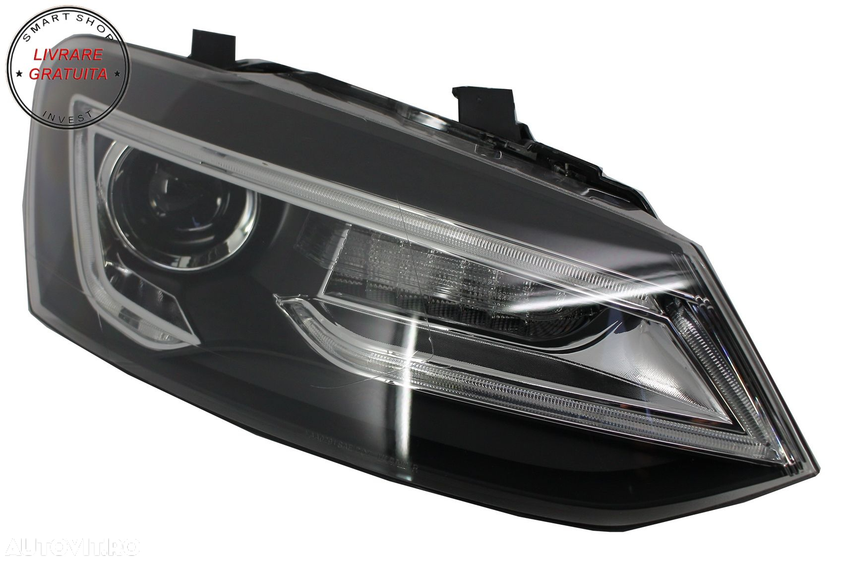 Faruri LED XENON HID VW Polo 6R / 6C / 61 (2011-2017) Devil Eye Look- livrare gratuita - 3