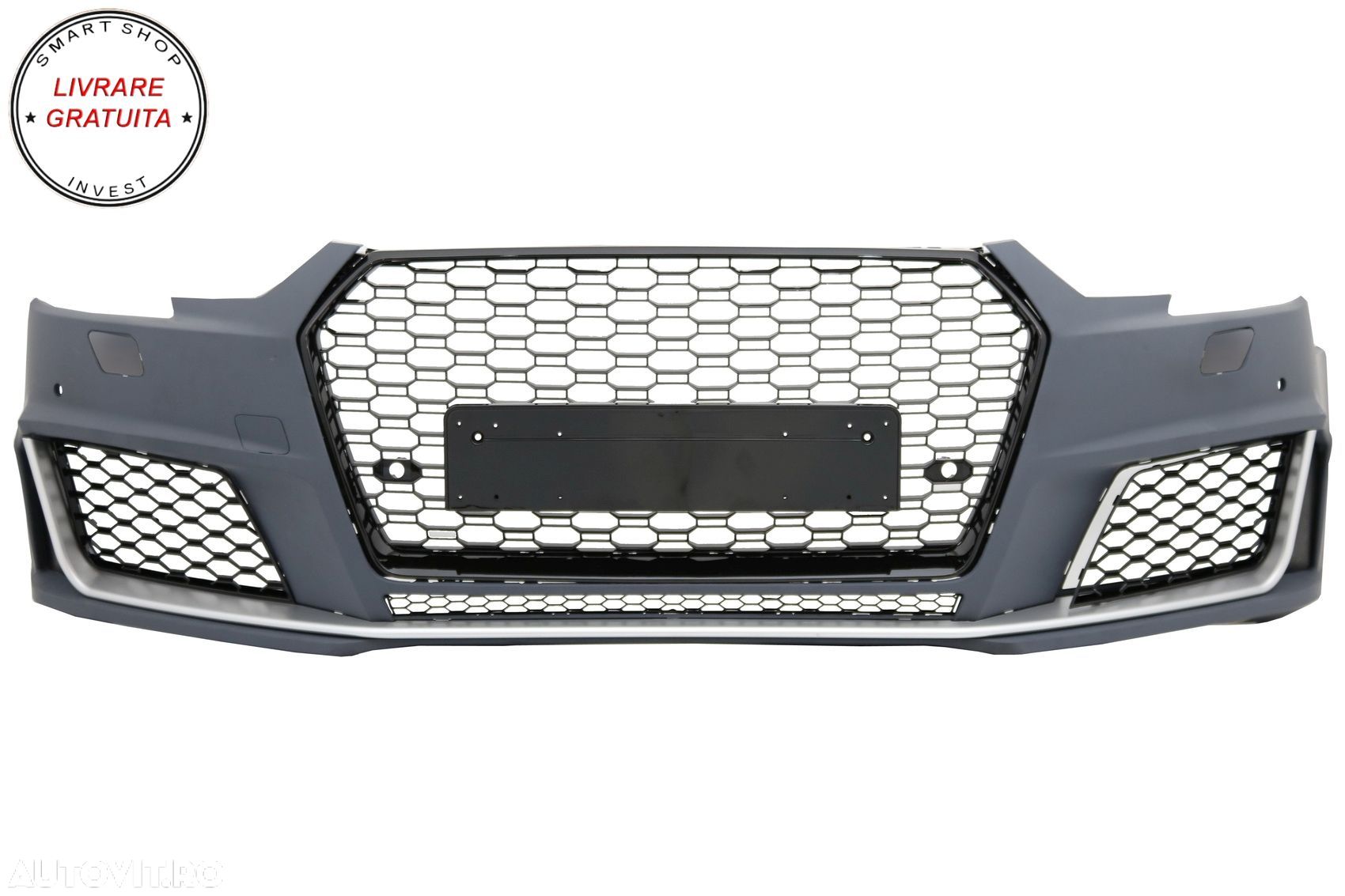 Bara Fata cu grile de bara Audi A4 B9 8W (2016-2018) Quattro RS4 Design- livrare gratuita - 1