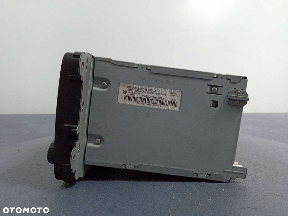VW GOLF V RADIO CD FABRYCZNE RCD 300 1K0035186JX - 5