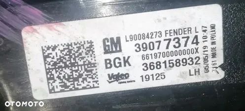 OPEL ASTRA K V COMBI 15-22r - LAMPA LEWA TYŁ TYLNA 39077374 - 5