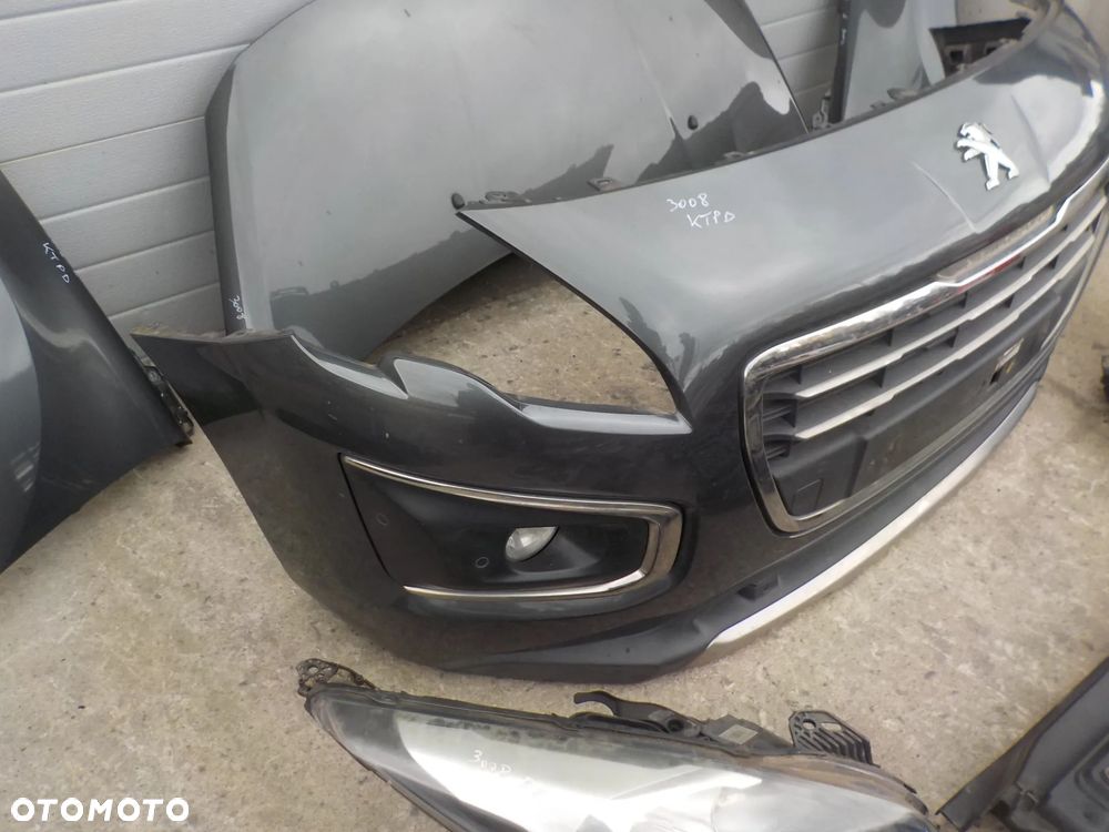 PEUGEOT 3008 I LIFT 1.6 E-HDI PRZÓD MASKA ZDERZAK BŁOTNIKI LAMPY ANGIELSKIE KOLOR KTPD - 2