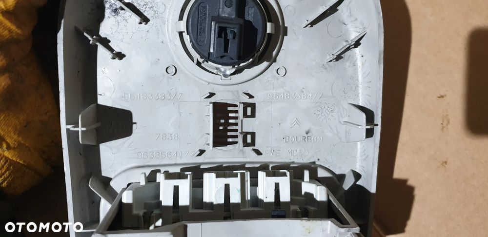 Peugeot 407 Oświetlenie Kabiny Lampka Podsufitki 9648338377 - 4