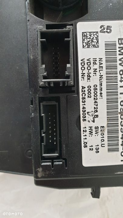 Panel Klimatyzacji BMW 3 E90 1 E87 Oryginał - 4