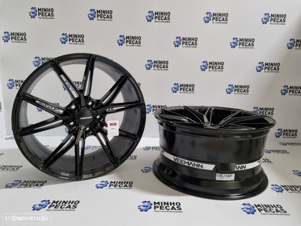 Jantes Veemann (V-FS49) em 19" (5x120) Preto Brilho - 4