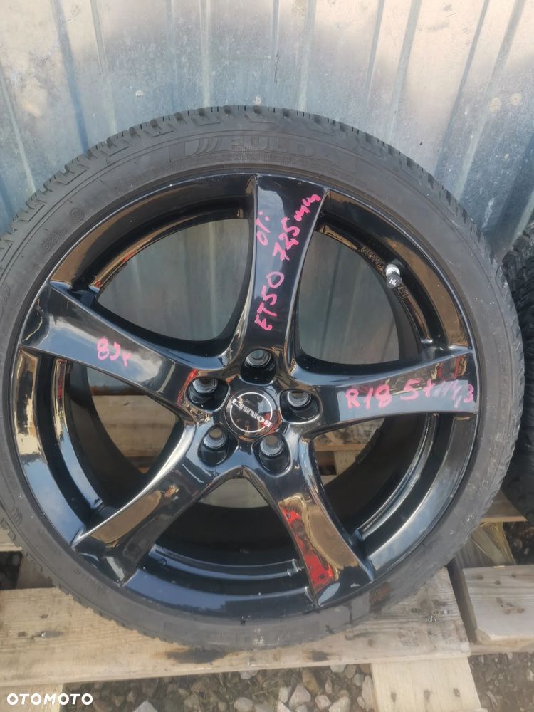 ALUFELGI KOŁA ALUMINIOWE R18 5X114,3 ET50 OPONY ZIMOWE FULDA 225/40 - 6
