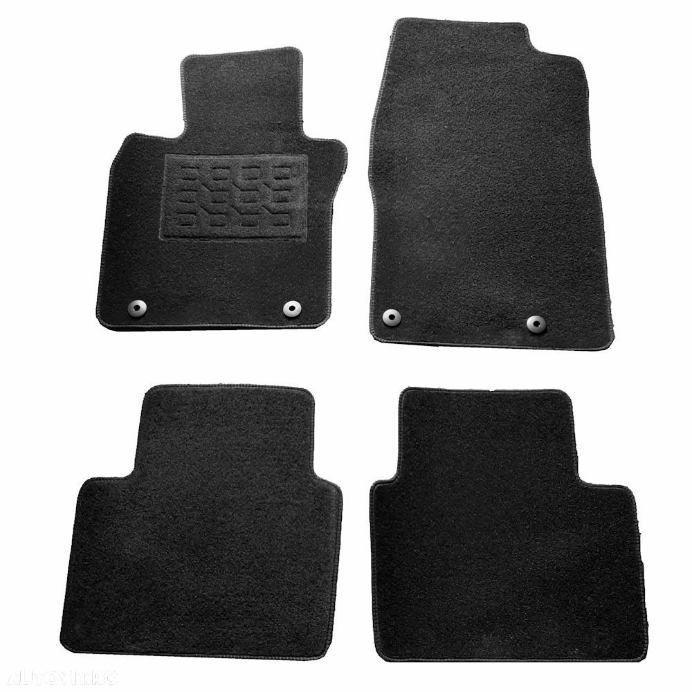 Covorase mocheta Mazda 3 2018-prezent, Mazda CX30 2019-prezent, Negre, set de 4 Buc. - 1