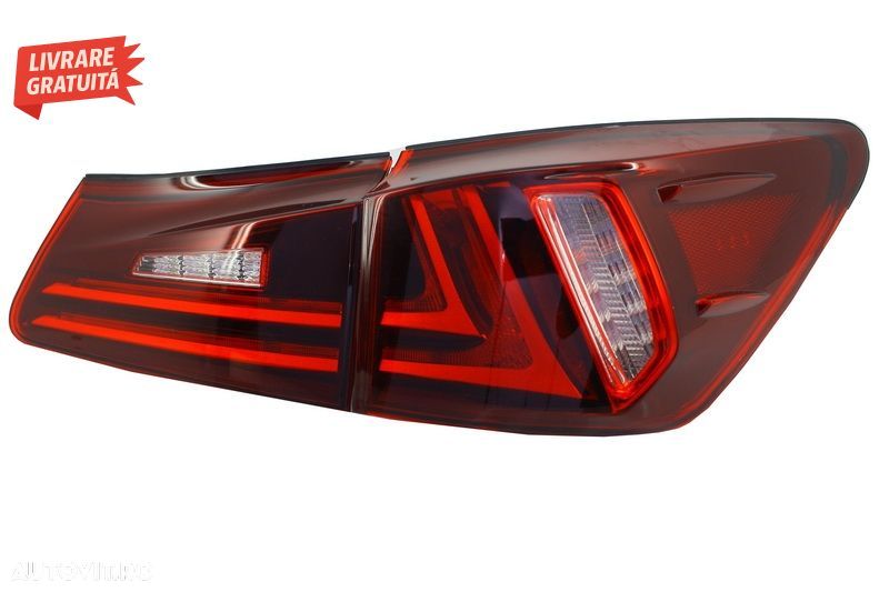 Stopuri LED LEXUS IS XE20 (2005-2012) Light Bar Facelift New XE30 Design Rosu Clar- livrare gratuita - 6