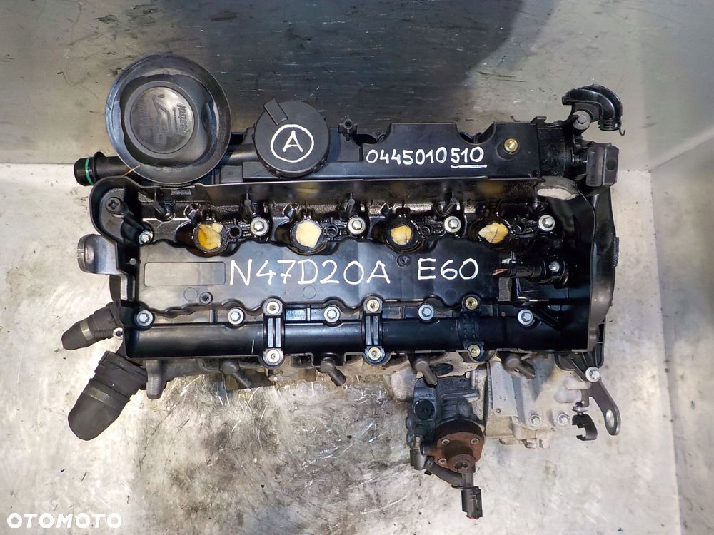 BMW 5 E60 E61 SILNIK 2.0 D 177 KM N47D20A + POMPA 0445010510 - 10