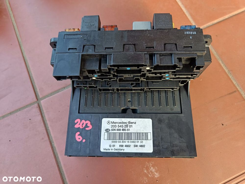 MERCEDES W203 C-KLASA MODUŁ SAM BSI PRZEDNI 2035452801 - 1