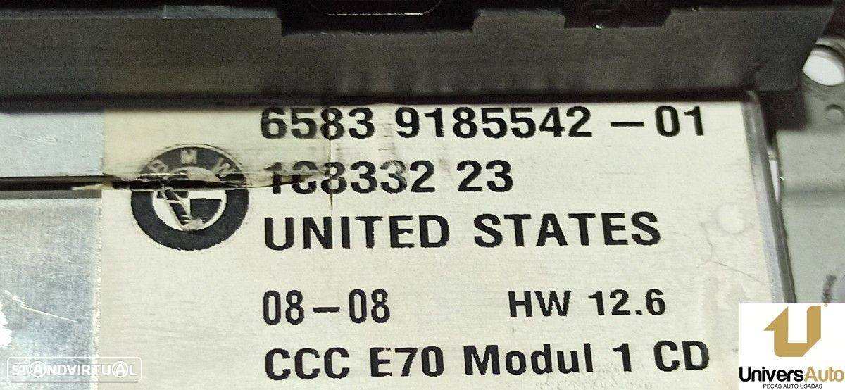 SISTEMA AUDIO / RADIO CD BMW X5 (E70) 3.0D - 4
