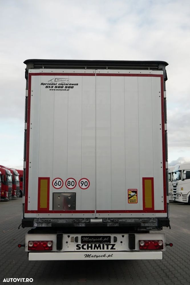Schmitz Cargobull CORTINĂ / STANDARD / REMORCA DIN OȚEL - 9 M / ACOPERIȘ CULISANT / AXĂ CULISANTĂ / 2021 - 12