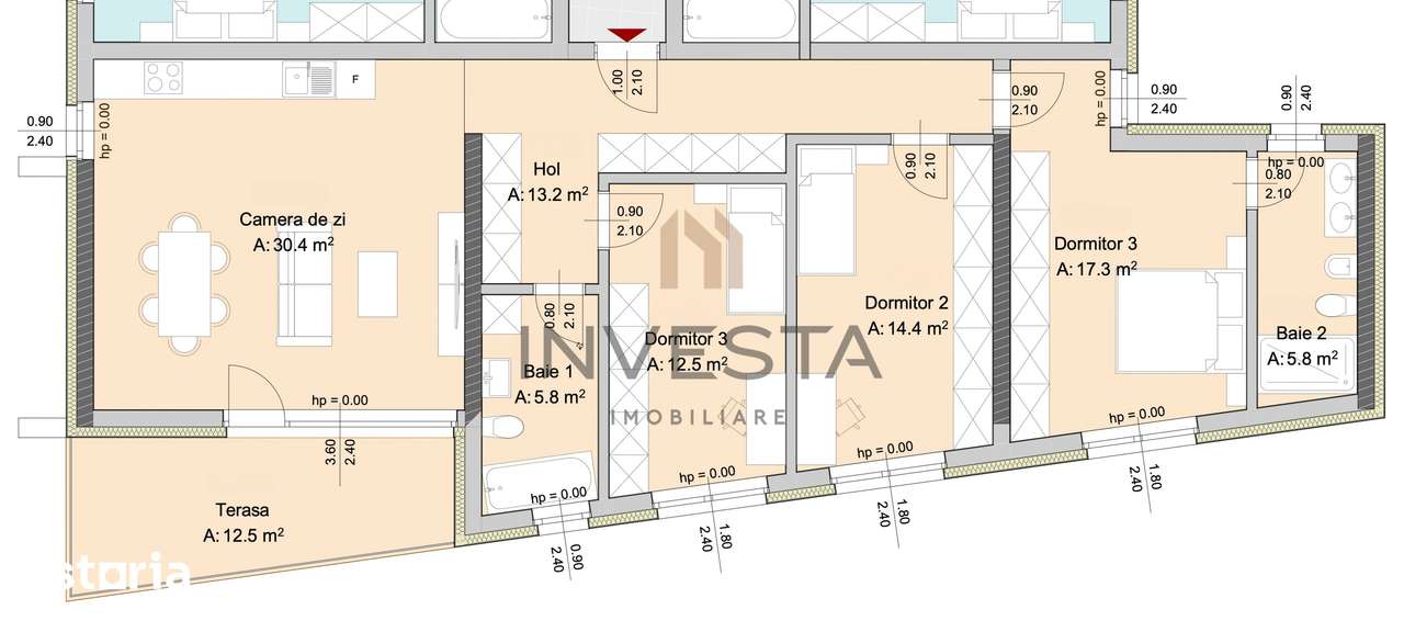 Apartament 4 camere, Marasti – zona The Office, proiect premium — fotografia 2