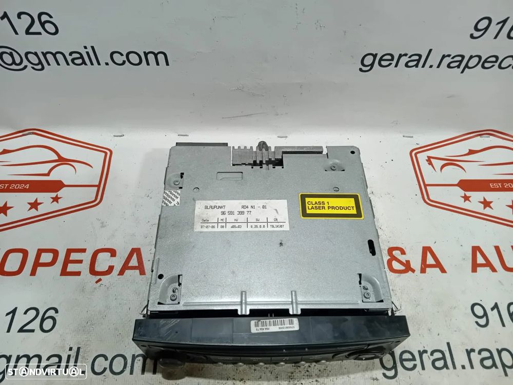 Auto Rádio Peugeot 307 Blaupunkt PSA 7645038392 Original - 6