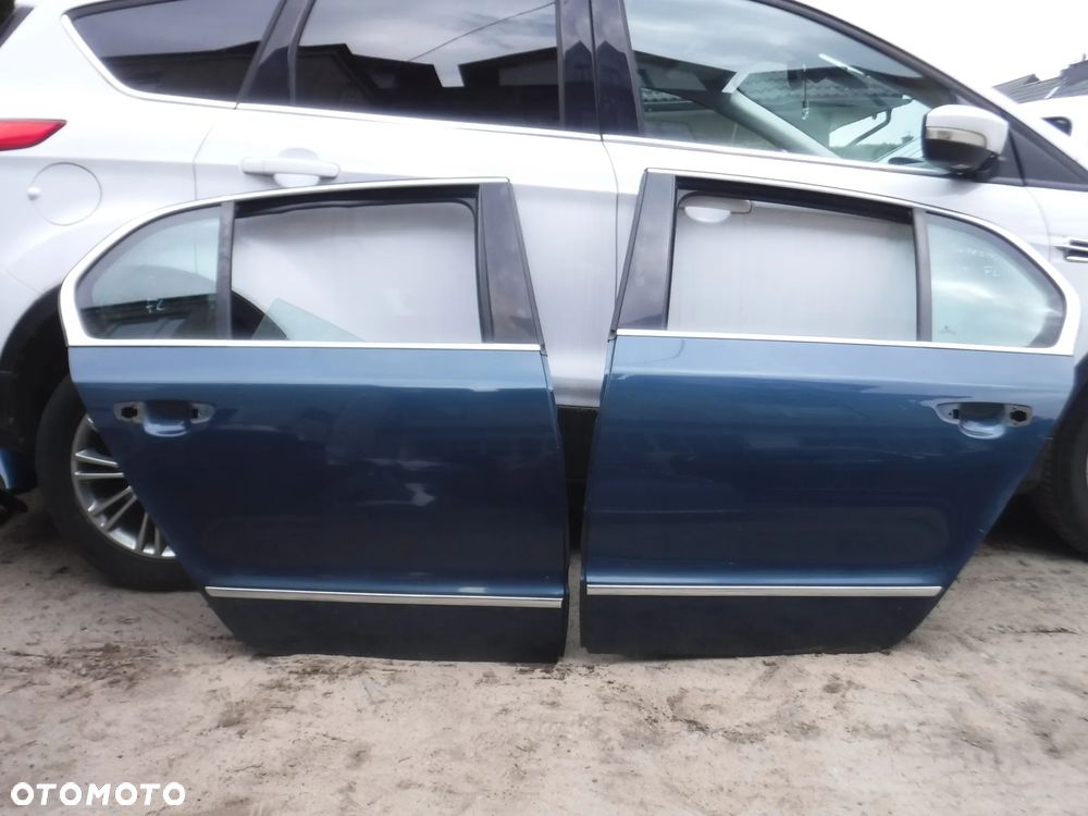 Skoda Superb II 2 LIFT FL 12-15 LW5Q F0F0 sedan liftback drzwi tyl lewe prawe HB szyba - 2