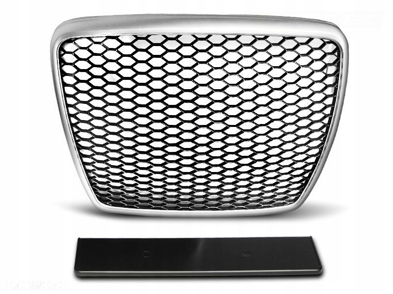 atrapa grill audi a6 c6 09-11 sport silver - 1