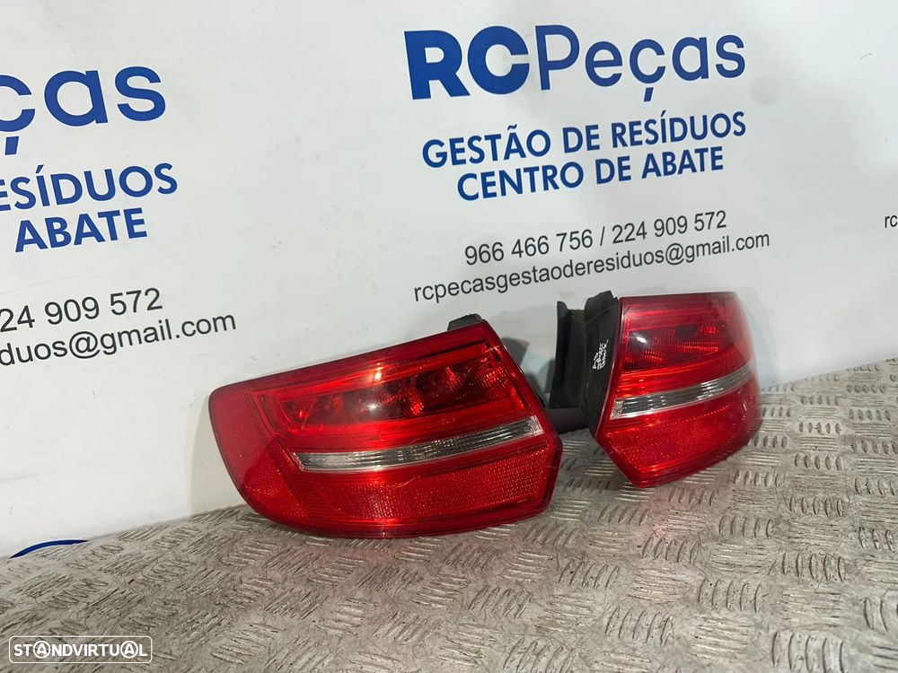 .Conjunto Farolins Tras Traseiro Direito Esquerdo Original Audi A3 Facelift Sportback 5 Portas 8P4945095E 8P4945096E 2009 - 2013 - 2