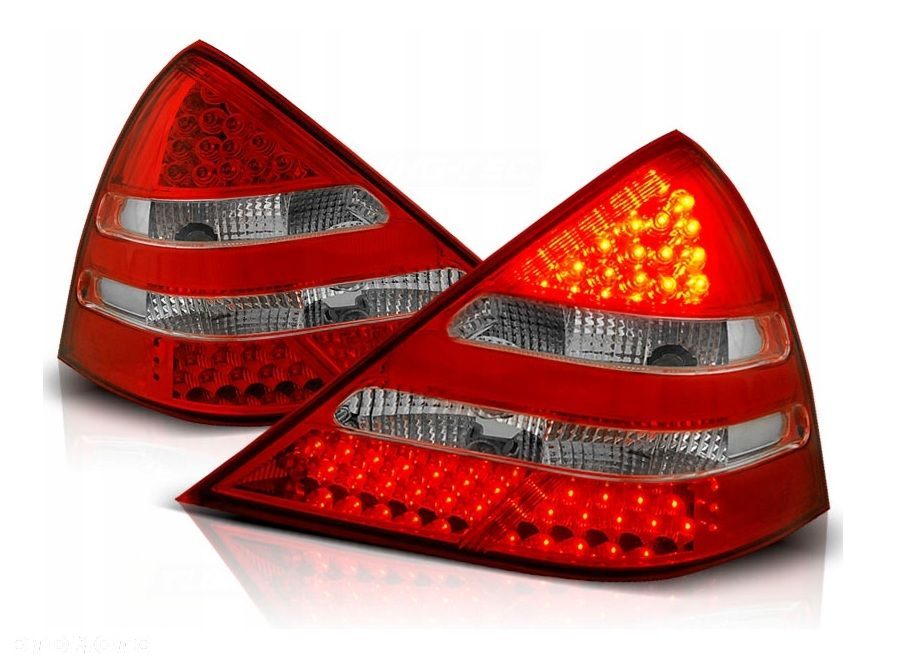 Lampy tyl tylne kpl Led Diodowe Red White Tuning Mercedes Slk R 170 - 2