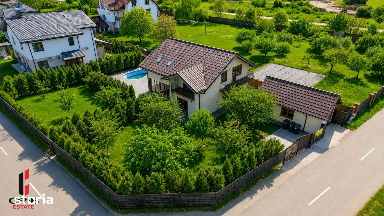 Casa Individuala Piscina Snagov 5 Camere 770 mp teren liber Piscina - Imagine principală: 3/19