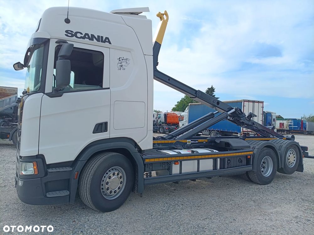 Scania R450,Hakowiec Meiller 20/70, Skrętna, Sprowadzona - 6